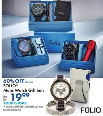 Boscov's FOLIO Mens Watch Gift Sets offer