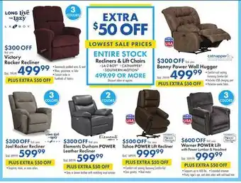 Boscov's Recliner & Lift Chairs offer