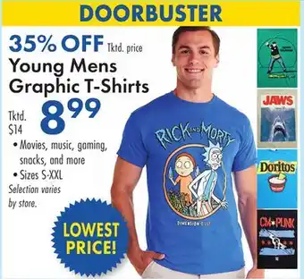 Boscov's Young Mens Graphic T-Shirts offer