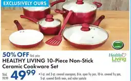 Boscov's HEALTHY LIVING 10-Piece Non-Stick Ceramic Cookware Set offer