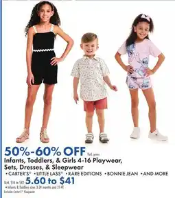 Boscov's Infants, Toddlers, & Girls 4-16 Playwear, Sets, Dresses, & Sleepwear offer