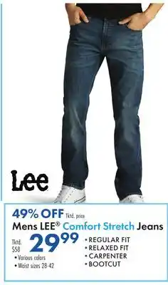 Boscov's Mens LEE Comfort Stretch Jeans offer