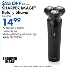 Boscov's SHARPER IMAGE Rotary Shaver offer