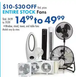 Boscov's ENTIRE STOCK Fans offer