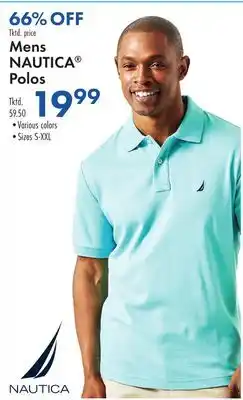 Boscov's Mens NAUTICA Polos offer