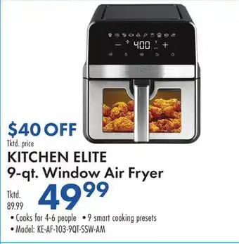 Boscov's KITCHEN ELITE 9-qt. Window Air Fryer offer