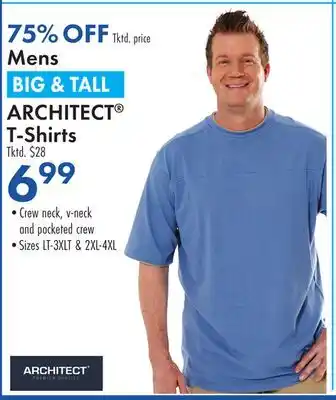 Boscov's Mens BIG & TALL ARCHITECT T-Shirts offer