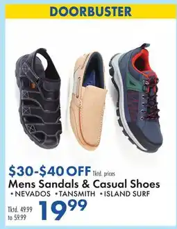 Boscov's Mens Sandals & Casual Shoes offer