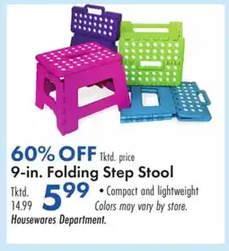 Boscov's 9-in. Folding Step Stool offer