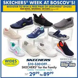 Boscov's SKECHERS for the Family offer