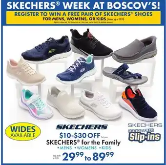 Boscov's SKECHERS for the Family offer
