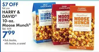 Boscov's HARRY & DAVID 10-oz. Moose Munch offer