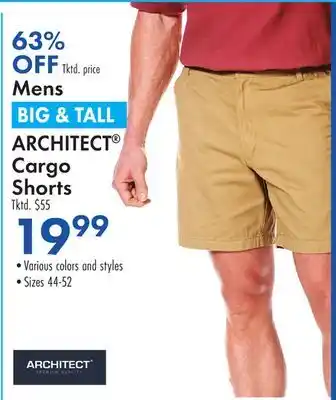 Boscov's Mens BIG & TALL ARCHITECT Cargo Shorts offer