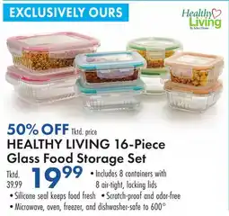 Boscov's HEALTHY LIVING 16-Piece Glass Food Storage Set offer