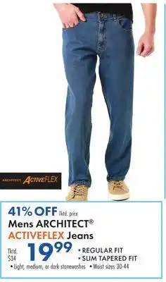 Boscov's Mens ARCHITECT ACTIVEFLEX Jeans offer