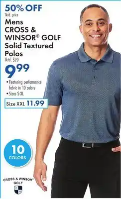 Boscov's Mens CROSS & WINSOR GOLF offer