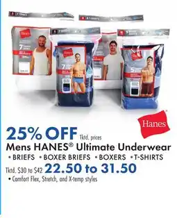 Boscov's Mens HANES Ultimate Underwear offer