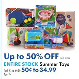Boscov's ENTIRE STOCK Summer Toys offer