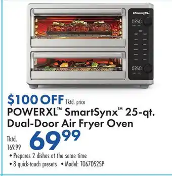 Boscov's POWERXL SmartSynx 25-qt. Dual-Door Air Fryer Oven offer
