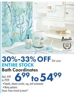 Boscov's ENTIRE STOCK Bath Coordinates offer