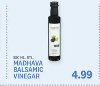 Kings Food Markets MADHAVA BALSAMIC VINEGAR offer