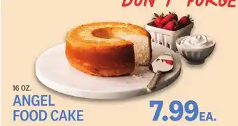 Kings Food Markets ANGEL FOOD CAKE offer