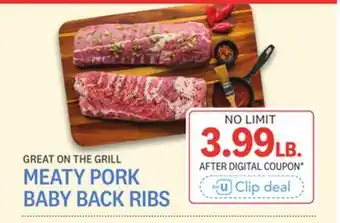 Kings Food Markets MEATY PORK BABY BACK RIBS offer