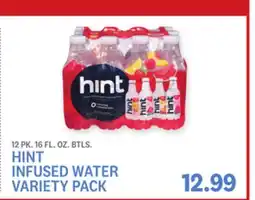 Kings Food Markets HINT INFUSED WATER VARIETY PACK offer