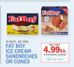 Kings Food Markets FAT BOY ICE CREAM SANDWICHES OR CONES offer