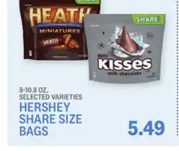 Kings Food Markets HERSHEY SHARE SIZE BAGS offer
