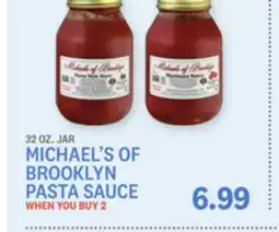 Kings Food Markets MICHAEL'S OF BROOKLYN PASTA SAUCE offer