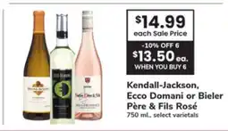 ACME Kendall-Jackson, Ecco Domani or Bieler Père & Fils Rosé offer