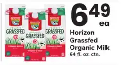 ACME Horizon Grassfed Organic Milk offer