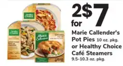 ACME Marie Callender's Pot Pies 10 oz. pkg. or Healthy Choice Café Steamers 9.5-10.3 oz. pkg offer