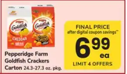 ACME Pepperidge Farm Goldfish Crackers Carton offer