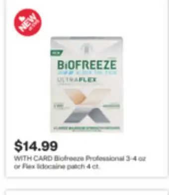 CVS Biofreeze Professional 3-4 oz or Flex lidocaine patch 4 ct offer