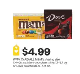 CVS All M&M's sharing size 7-4-10-1 offer
