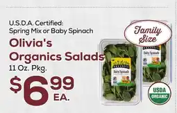 DeCicco & Sons Olivia's Organics Salads offer