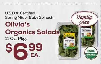 DeCicco & Sons Olivia's Organics Salads offer