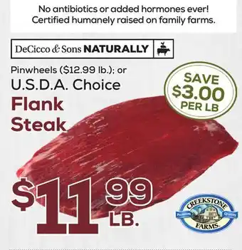 DeCicco & Sons Flank Steak offer