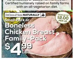 DeCicco & Sons Boneless Chicken Breast Family-Pack offer