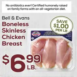DeCicco & Sons Bell & Evans Boneless Skinless Chicken Breast offer