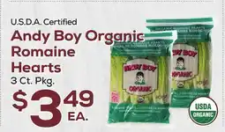 DeCicco & Sons Andy Boy Organic Romaine Hearts offer