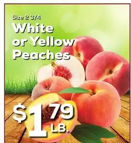 DeCicco & Sons White or Yellow Peaches offer
