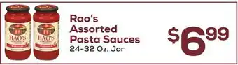 DeCicco & Sons Rao's Assorted Pasta Sauces offer
