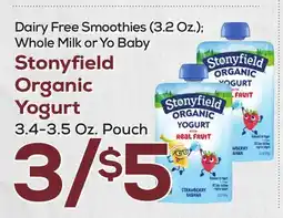 DeCicco & Sons Stonyfield Organic Yogurt, 3.4-3.5 Oz. Pouch offer