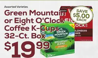 DeCicco & Sons Green Mountain or Eight O'Clock Coffee K-Cups offer