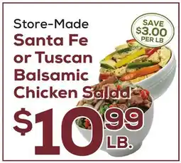 DeCicco & Sons Santa Fe or Tuscan Balsamic Chicken Salad offer