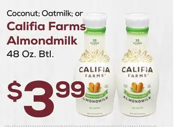 DeCicco & Sons Califia Farms Almondmilk offer