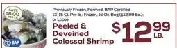 DeCicco & Sons Peeled & Deveined Colossal Shrimp offer
